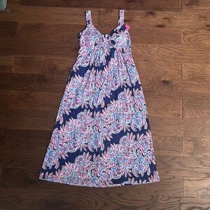 NWT Lilly navy/pink dress